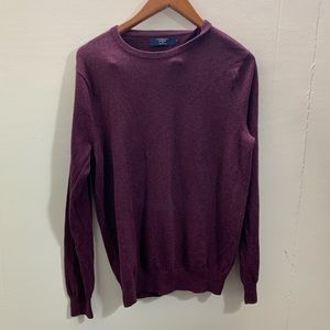 J Crew Men’s Sweater size M burgundy